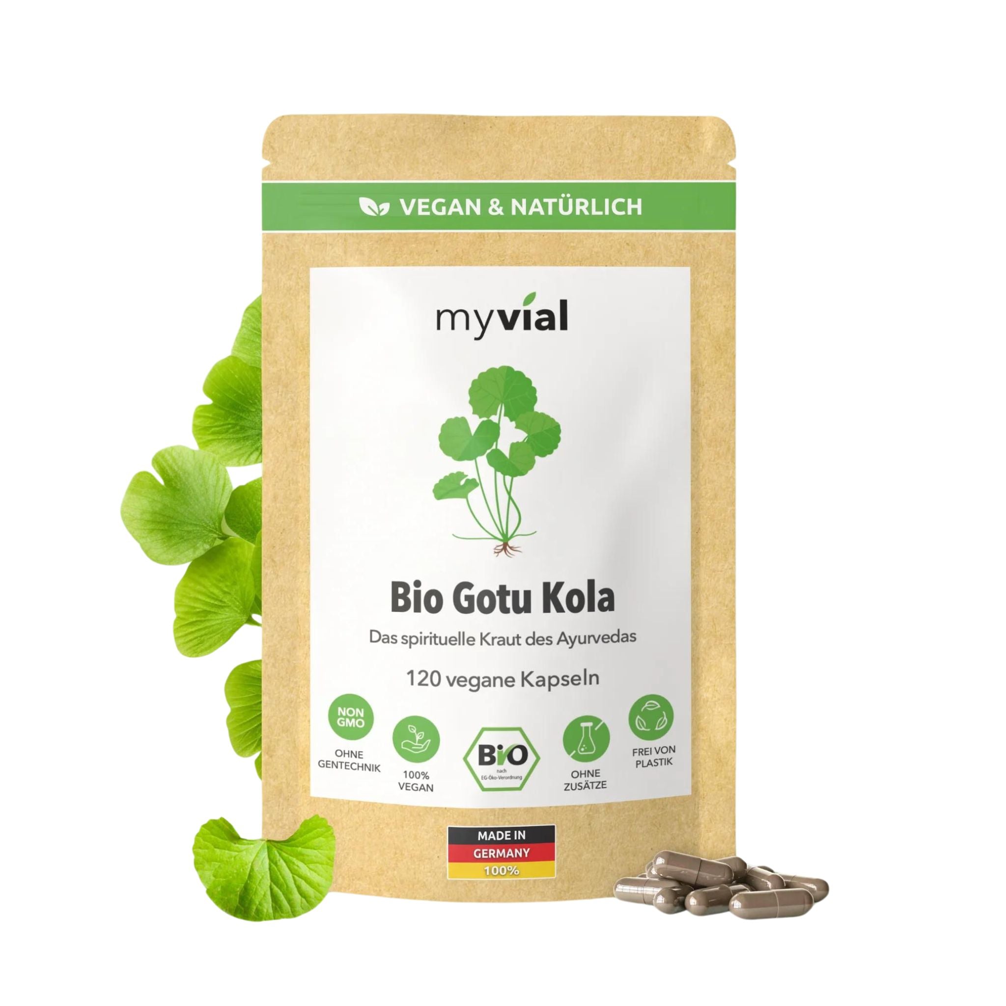 Bio Gotu Kola - 120 Kapseln - montcalia.ch