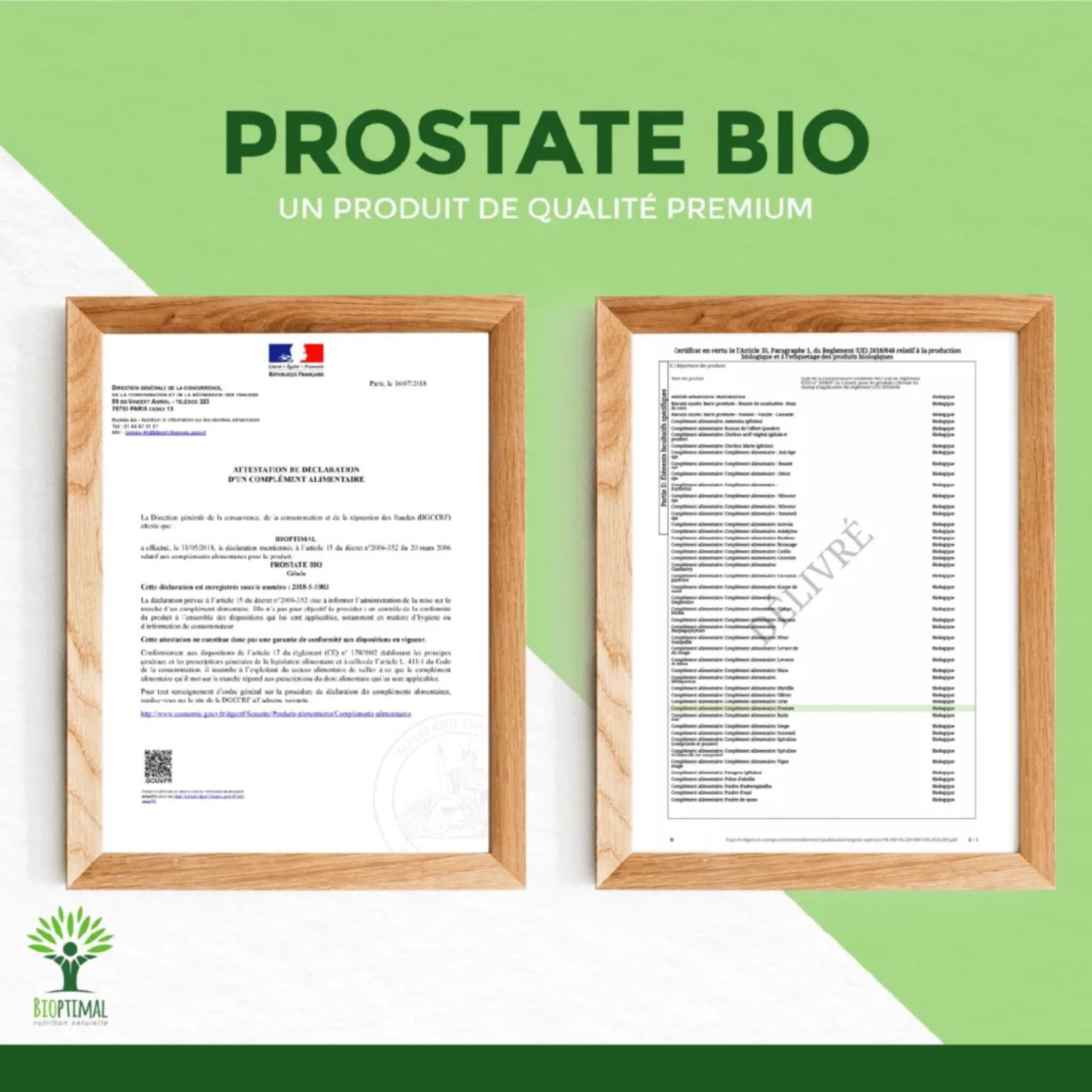 Bio Prostata - Komplex - 200 Kapseln - Bioptimal - Adaptogen - Artemisia - Artemisia vulgaris - montcalia.ch