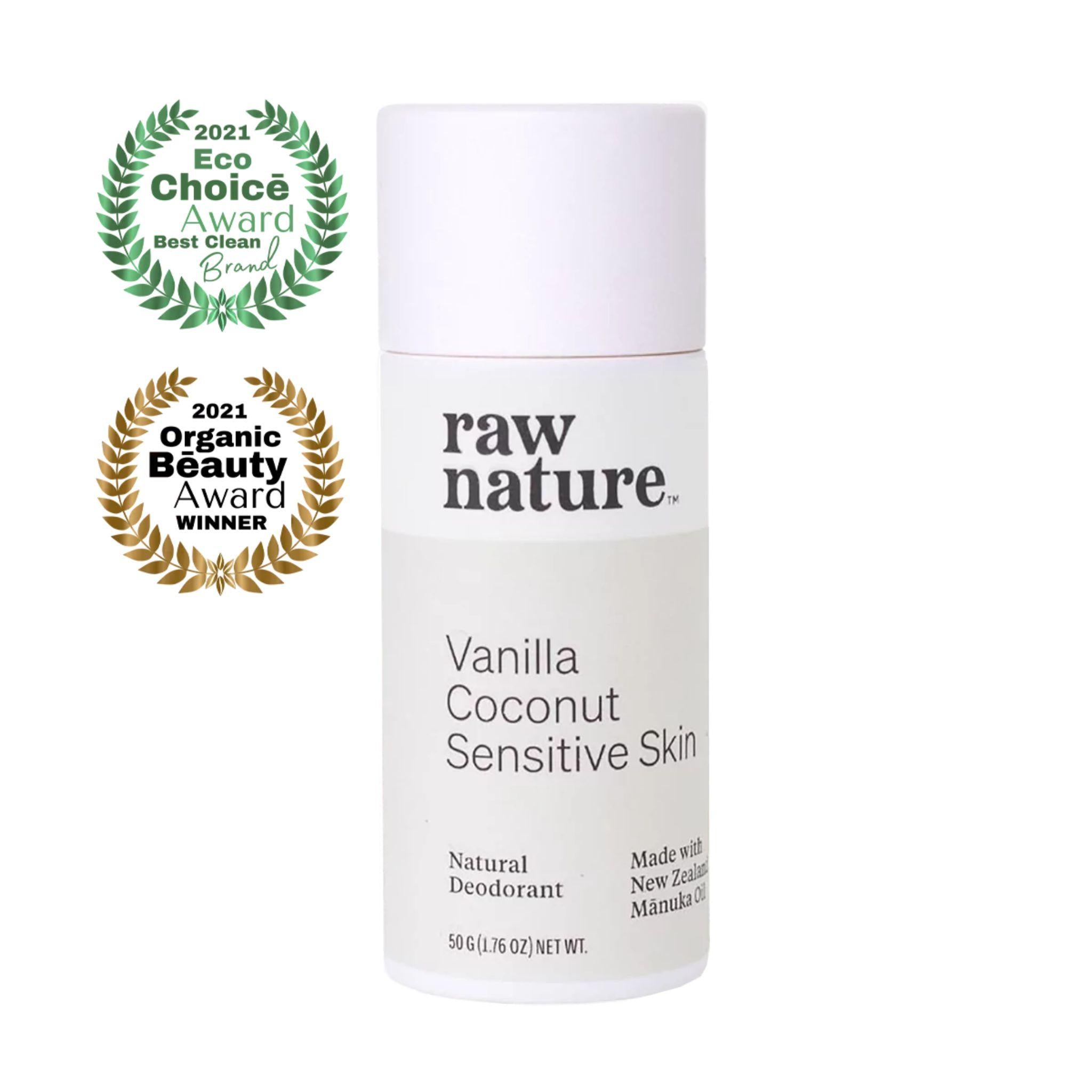 Raw Nature Natürliches Deodorant Vanilla Coconut – Für empfindliche Haut - Raw Nature - Deo - Kokos - Kokosöl - montcalia.ch