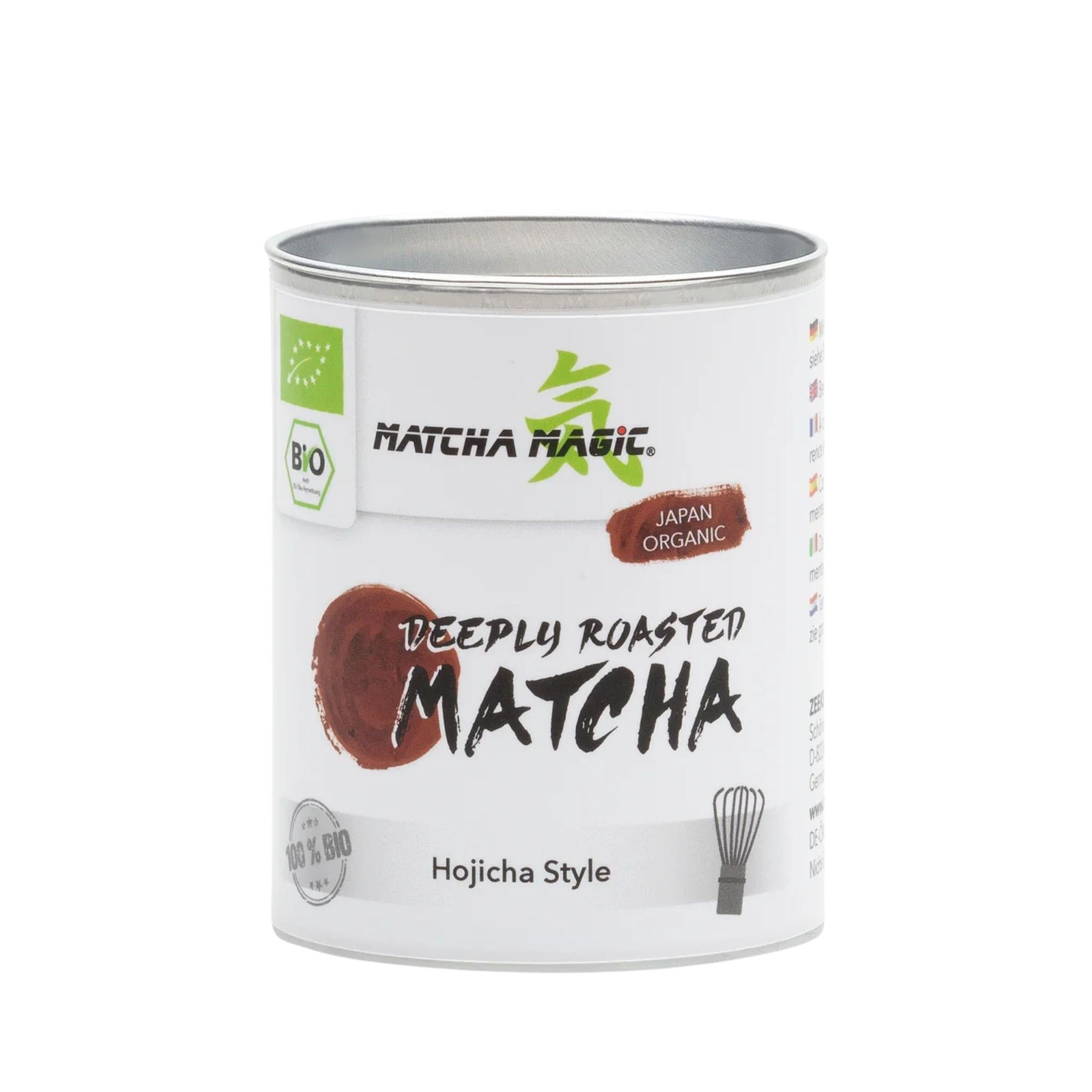 Bio Hojicha Pulver dunkel gerösteter Matcha - 30g - Matcha Magic - Bio - EU Bio - general - health - montcalia.ch