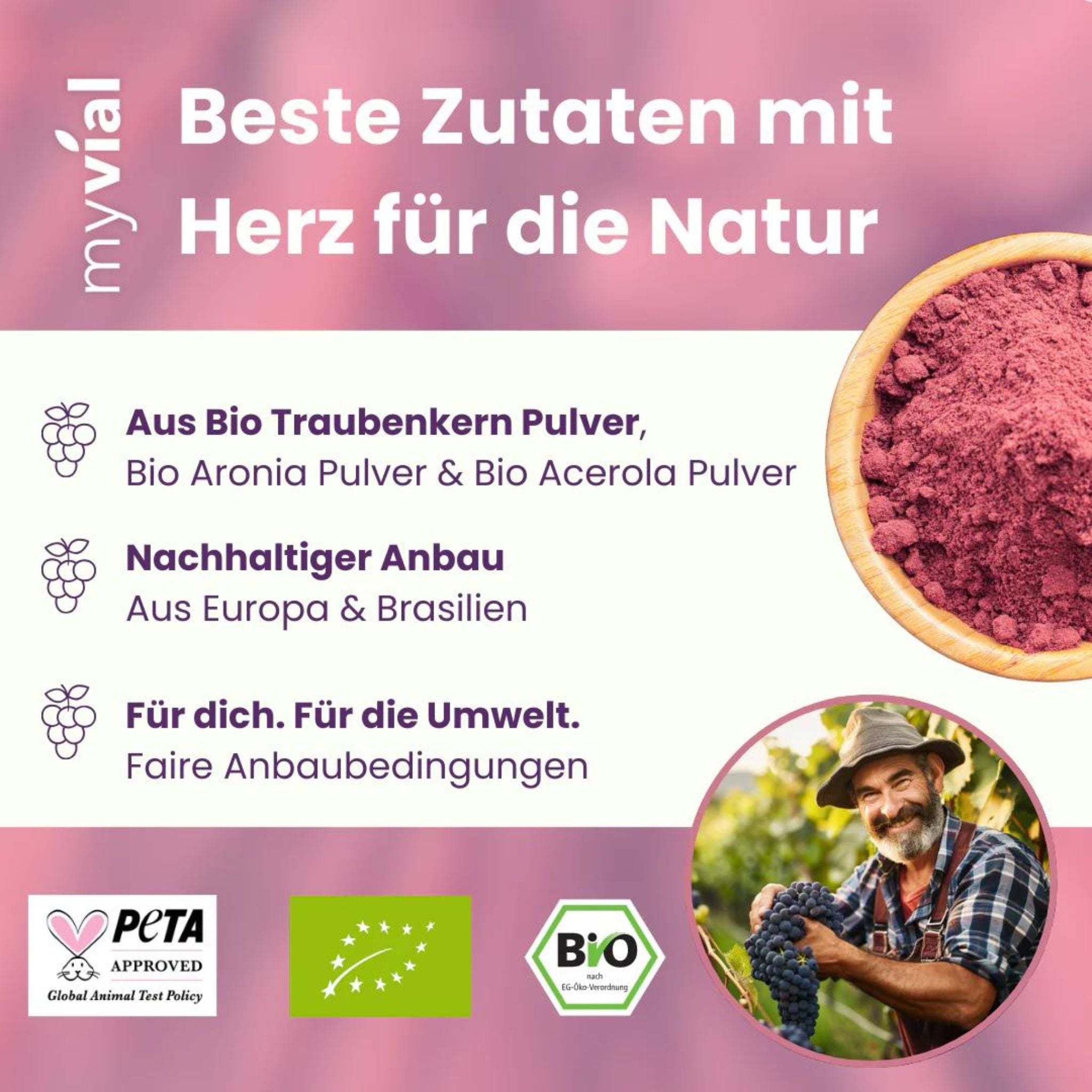 Bio OPC Traubenkernpulver + Vit. C - 120 Kapseln - montcalia.ch