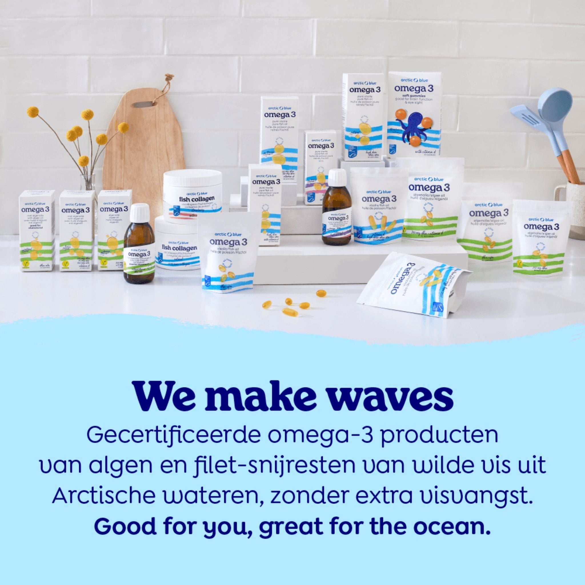 Omega 3 Gummis mit Vitamin D3 für Kinder MSC - 30 Fruchtgummis - Arctic Blue - Alaska - Seelachs - DHA - DPA - montcalia.ch