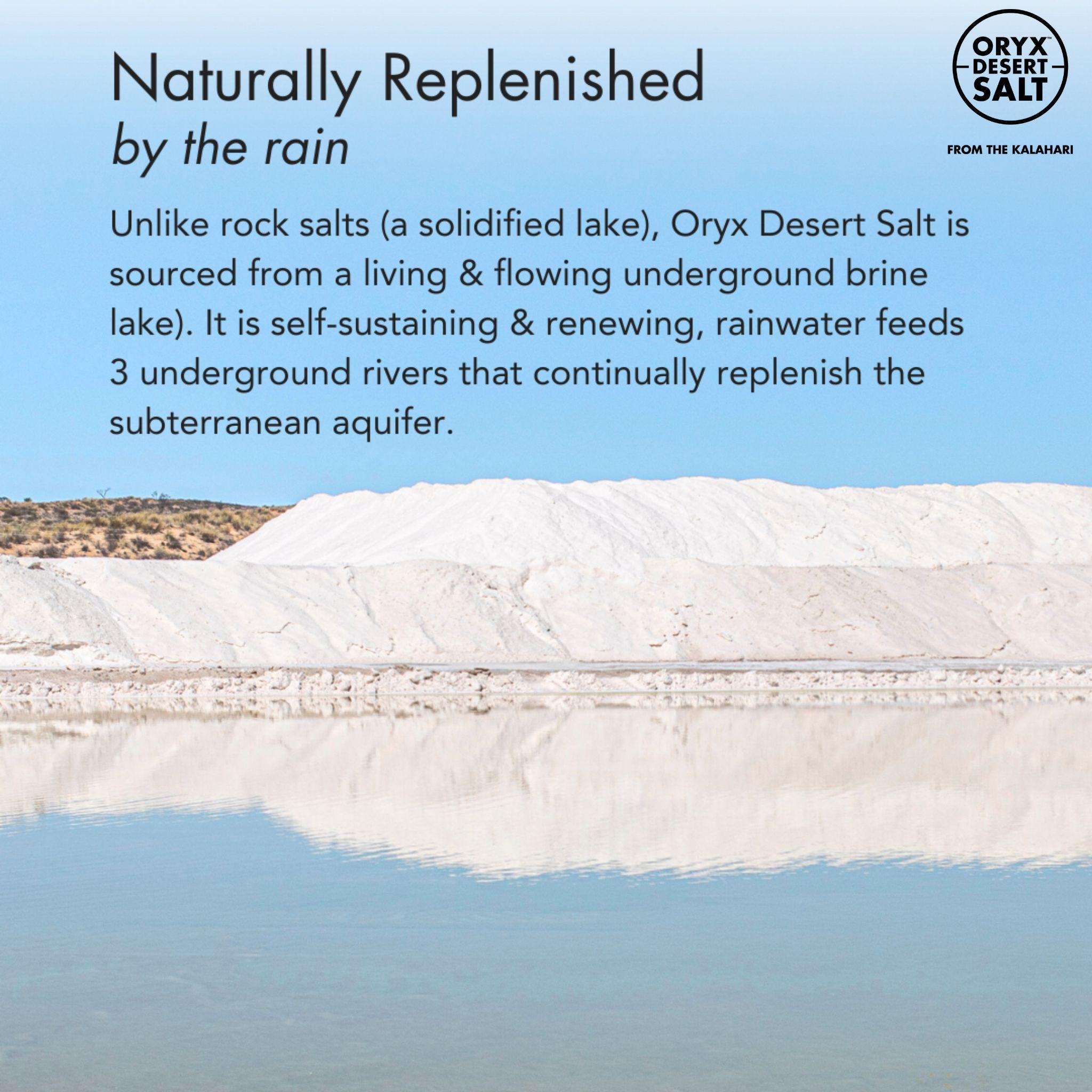 Oryx Desert Salt Premium Wüstensalz Feine Körnung – 1 kg - ORYX DESERT SALT - Abnehmen - Bretonisches Salz - Celtic Sea Salt - montcalia.ch